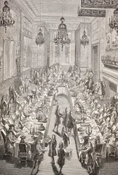 1707年、1875年にパリのフランス大使に贈られたごちそう